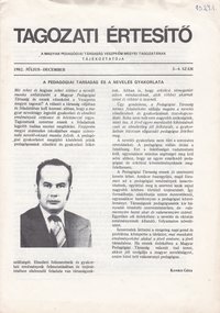 Tagozati Értesítő 1982/3-4. szám