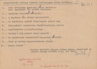 Tárgycédulák szövege a sümegi múzeumból