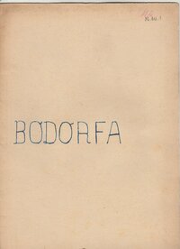 Bodorfa története 1930-1958