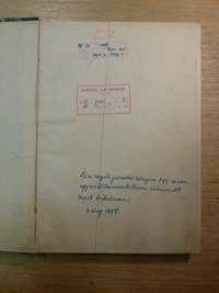 Munkásőr jelentéskönyv 1958